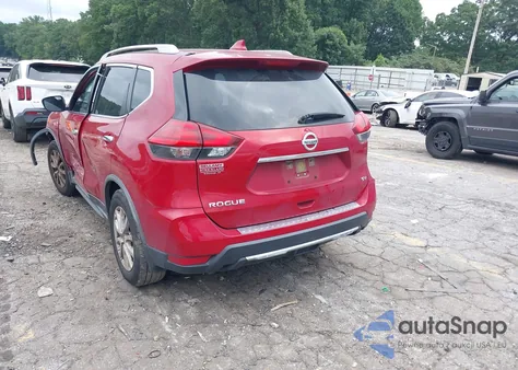 2017 Nissan Rogue Sv z USA, uszkodzony, nr VIN JN8AT2MT9HW408263